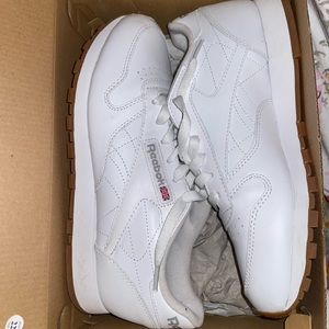 White Reebok sneakers